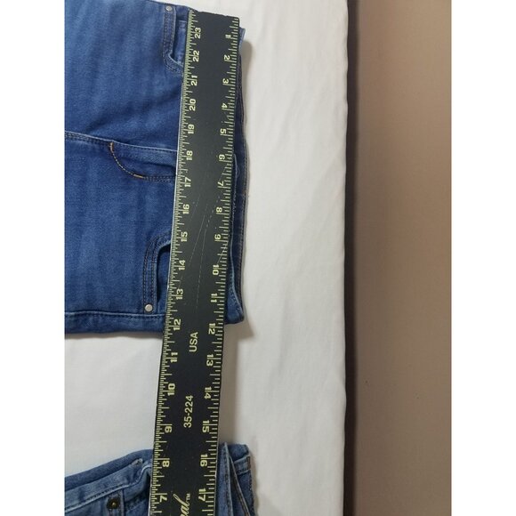 Wonder Nation Girls Jeans size 8 Blue skinny slim medium wash adjustable waist - Picture 6 of 16